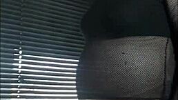 A Shy Bisexual Crossdresser Gets Publicly Milked By The Window In This Homemade Outdoor Scene.