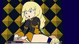 ppppu gaiden ingrid brandl galatea v1 with blonde tits and ass in hentai holiday fun