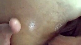 Skinny Joven Milf Oils Up Body, Fingers Tight Anal in Hot Homemade Scene