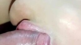 slamming my stepmom's shaved pussy real hard