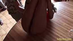 Striptease, dildo blowjob, reverse cowgirl, orgasm, she moans