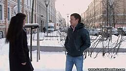 Yo, check Katty West heating up winter with casual teen sex!