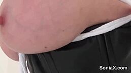 Unfaithful British Milf Gill Ellis Shows Big Balloons and Huge Cunt