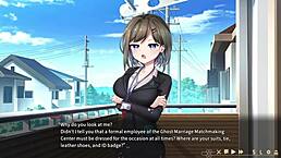 Ghost marriage hentai game with Luna’s wild blowjob scene! 😍