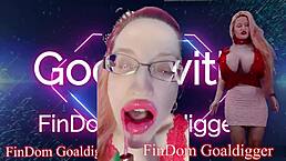 Pink Lip Gloss Fetish with Jerk Off Instructions