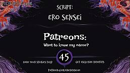 amateurs masturbate to erotic audio in pov doorway.