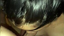 petite colombian teen needs money, offers blowjob instead