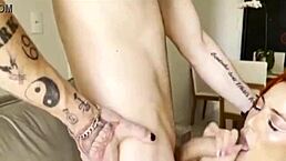 My husband almost caught me giving my ass to my brother!