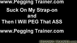 Girl Fucks Guy With Strapon in Intense Femdom Session