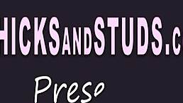 blonde babe's big tits get spunked after oral with hunk.