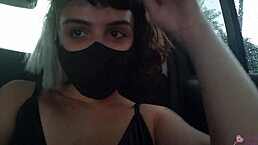 Petite Brazilian Teen Masturbates In Uber