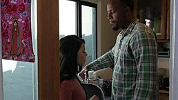 Curvy Ebony Milf Fucked After Sucking In Doggy Style