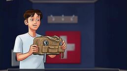 in summertime saga, she sucks a monster cock in this episode