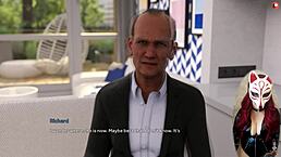 Russian brunette feels excitement in college upskirt game.