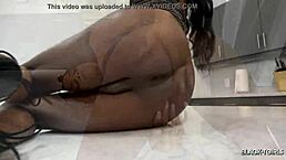 i'm pussy katt, black tgirl masturbating monster cock