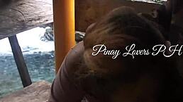 Pinay getting fucked in public waterfalls, so hot!