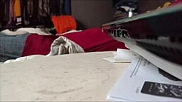 Fucking my ex-wife hard in the bedroom with big cock, moaning loud!