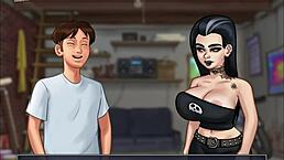 Detailed scenes from summertime saga episode 117 featuring anime characters