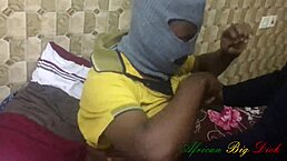 Muscular bodybuilder sucks big black cock with deepthroat at party wow