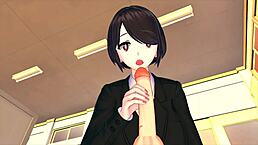 Female Boss Trains Employee With Big Ass In 3D Hentai!