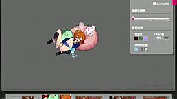 What happens in these hentai game scenes with anal and blowjob?