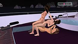 I luv this animted 3d lesbain threesome where three cute girls fuck each other in varous positions includin anal sex and fingerin etc