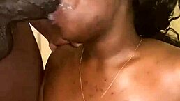 Thick Woman Sucks Big Black Cock Then Gets Missionary Fuck