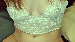 Latina redhead teases her big ass with toys in homemade anal play