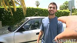 Homo oral action in raw footage.