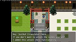 Tanned Natsuki in Hentai Game Ep 4 Shows Sweaty Curvy Body in Sexy Outfit