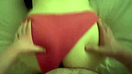 Oops, condom broke for accidental creampie!