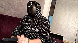 squid game, jerked a guy off and he splashed my tits! 😲