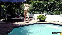 young chick seduces seasoned mature man in daddy4k scene