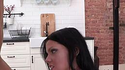 tattooed eurobabe getting assfucked after giving a blowjob