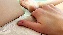 I pleasure myself with wet panties and reach climax