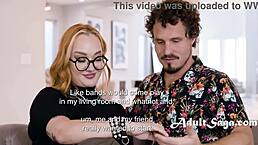 intimate casting sesh with ginger emma magnolia's big tits