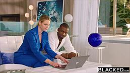 Bbc-thirsty bonni does anything for her client!