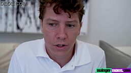 Stepmom Dee Williams bangs Nadia White and her security officer stepson. Wet panties can't hide their wild desire.