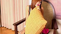 Is ladyboy nan jerking off?