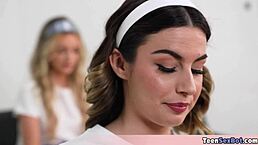 Stepdaughters Skip Cleaning for Wild Free Use Pussy Play