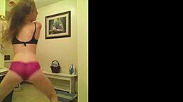 Awesome Teen Girl Dances! Strips And Rips Clothes On Webcam!