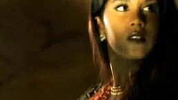 Brunette Exotic Asian Bolly Babe Shows Off Sultry Moves