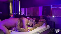 Met Couple At Club, Went To Motel For Swingers Bang With Cum In Mouth And Wet Pussy!