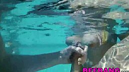 cock hungry teens smash by the pool