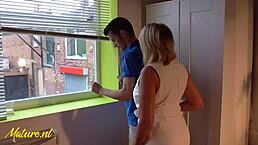 british milf amy seduced young 18+ handyman to fuck her