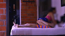 La novia tomó la iniciativa y guió a su amante hacia un viaje de placer sin límites prometiéndole que estaría a su lado hasta que.