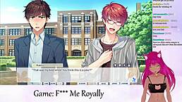 lewdneko dives into f me royally hentai game!  