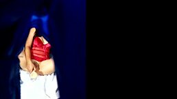 Amateur tries mom's underwear?