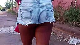 I picked up a hot girl on the street and took her to the woods to eat her ass