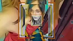 want to see hot shemale teasing in the bathroom?